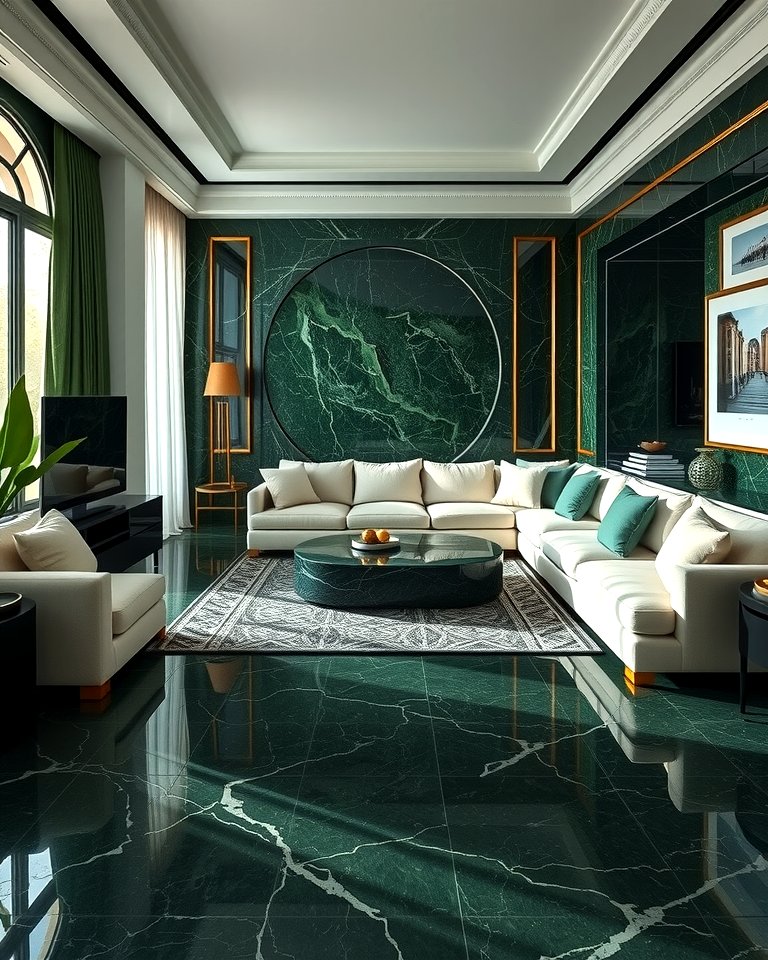 25 Marble Floor Living Room Ideas for a Luxurious Space