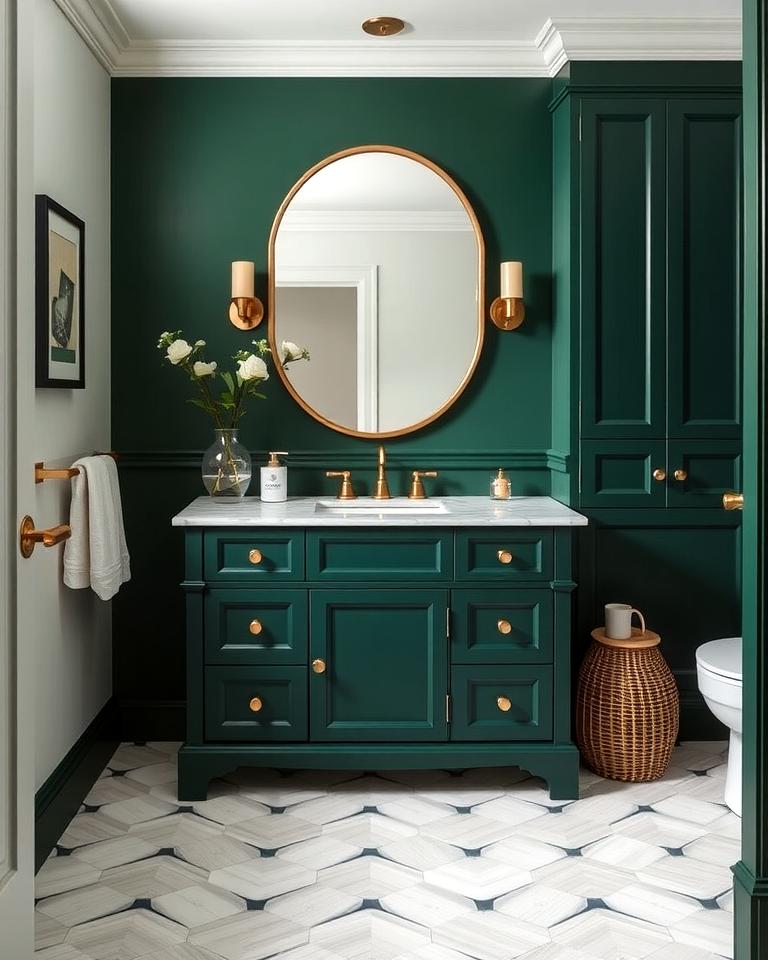 20 Bathroom With Green Vanity Ideas for a Fresh Look