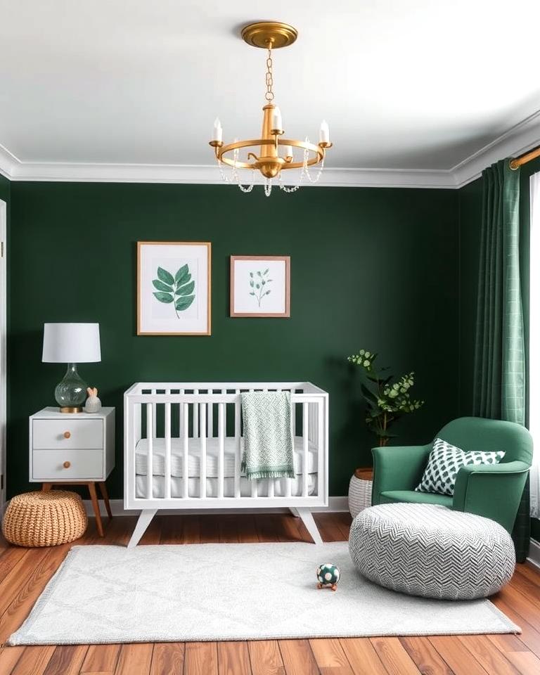 20 Dark Green Nursery Ideas for a Calming Space
