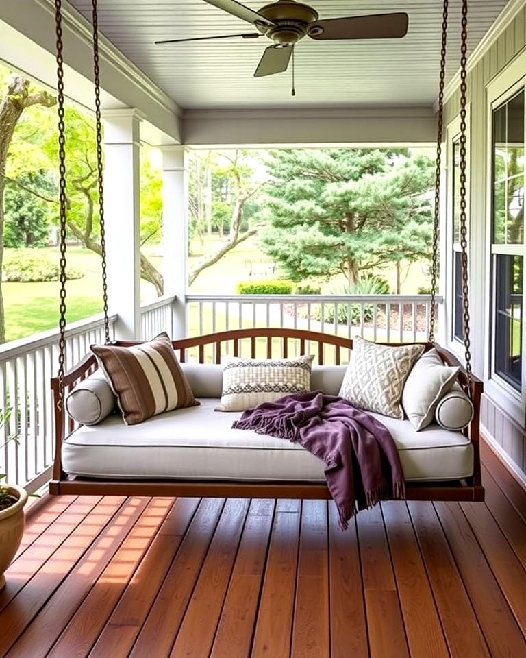 20 Front Porch Swing Ideas for a Cozy and Inviting Entrance