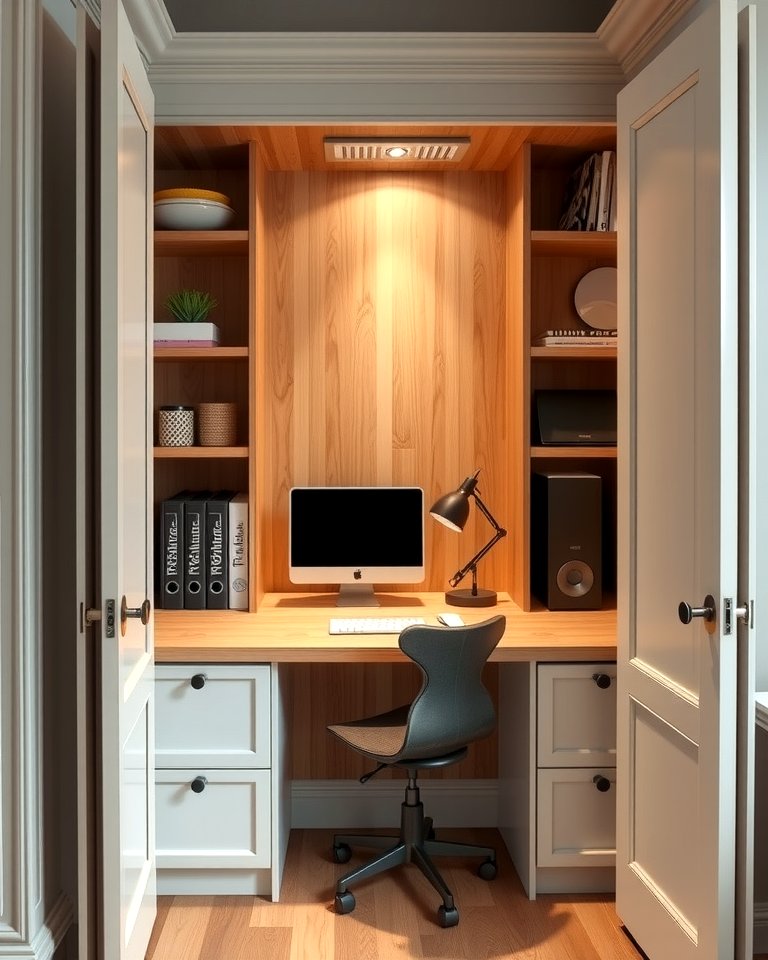 25 Stylish Built-in Desk Ideas for Your Home Office