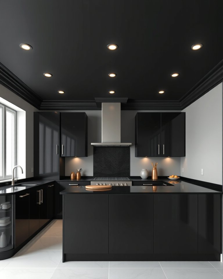25 Black Ceiling With Grey Walls for a Dramatic Look