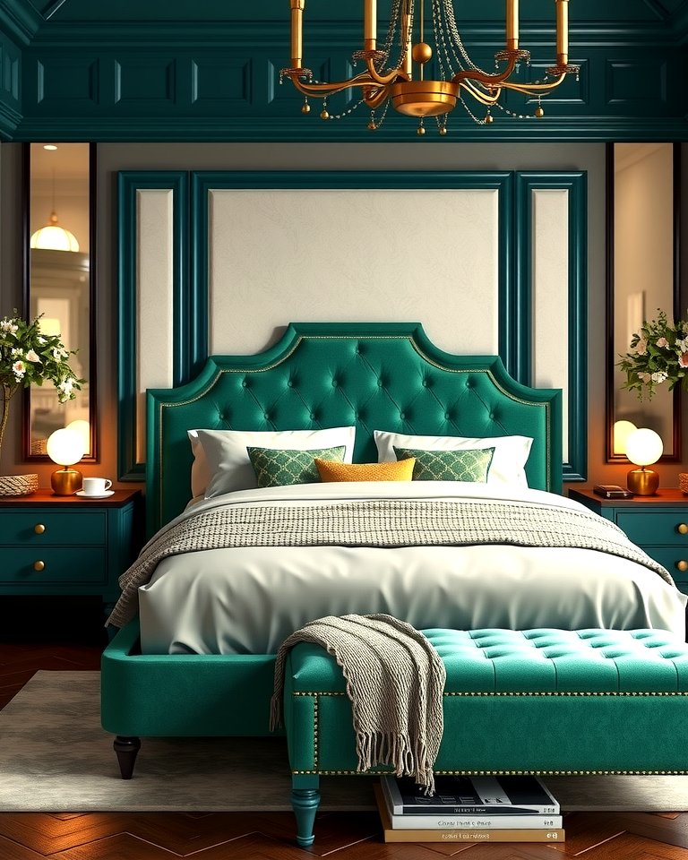 25 Emerald Green Bedroom Ideas for a Luxurious Feel