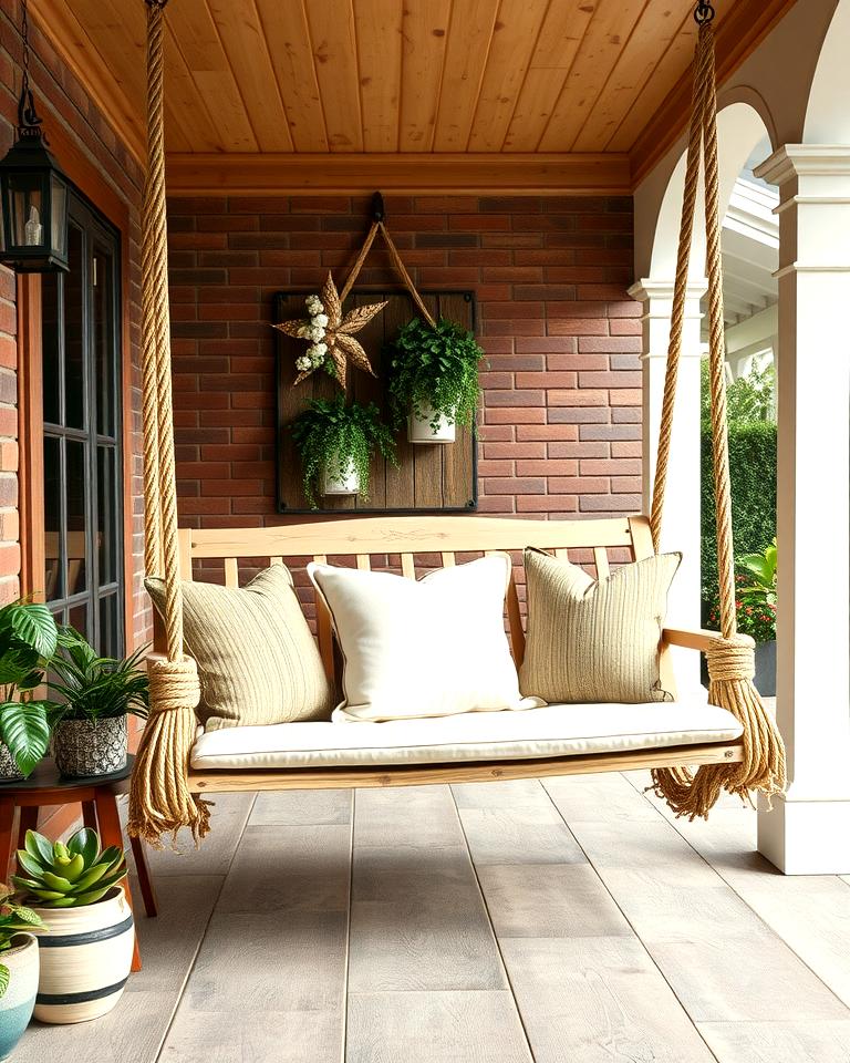 20 Front Porch Swing Ideas for a Cozy and Inviting Entrance
