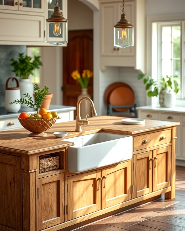 25 Farmhouse Kitchen Island Ideas for Rustic Charm