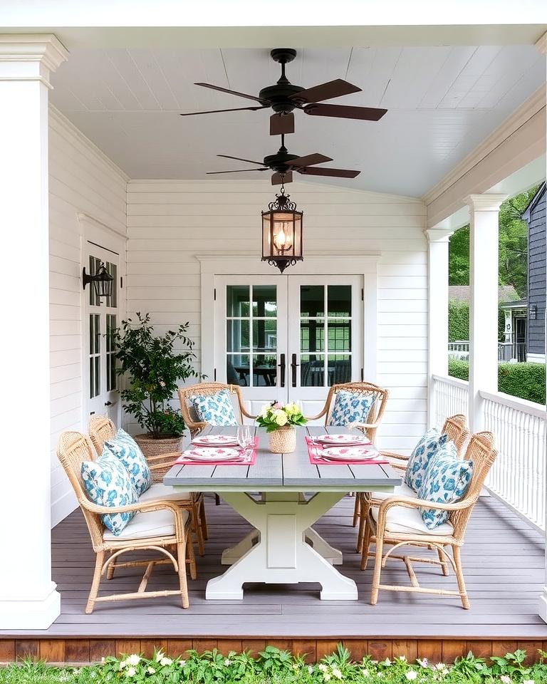 20 White Farmhouse With Wrap-around Porch Ideas