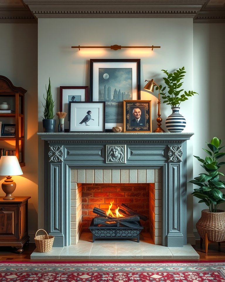 25 Home Office With Fireplace Ideas for Cozy Workspaces