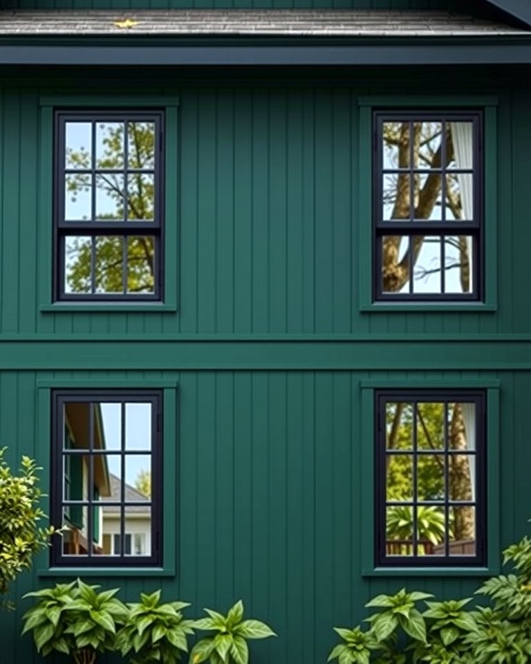 25 Forest Green House With Black Trim Ideas: Bold & Modern