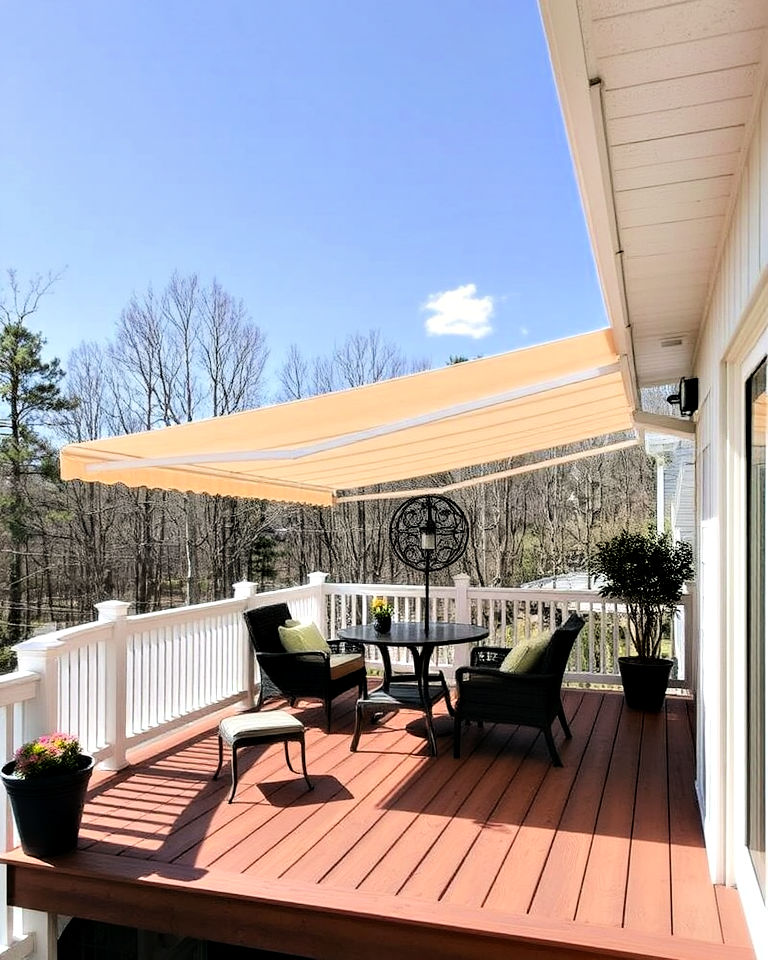 25 Stunning Deck Awning Ideas for Outdoor Living
