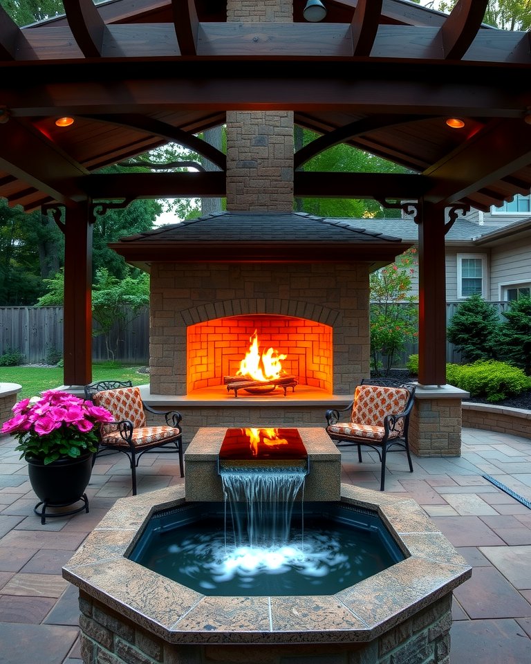 25 Gazebo With Fireplace Ideas for Cozy Outdoor Nights