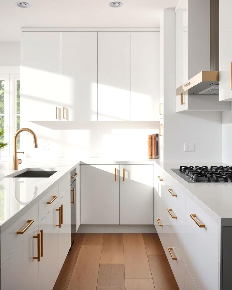 20 White Kitchen Cabinets With Gold Hardware Ideas