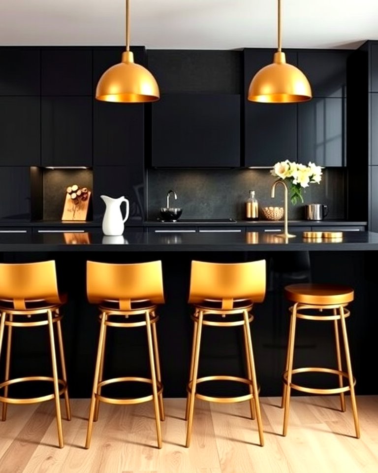 25 Black and Gold Kitchen Ideas for a Luxurious Look