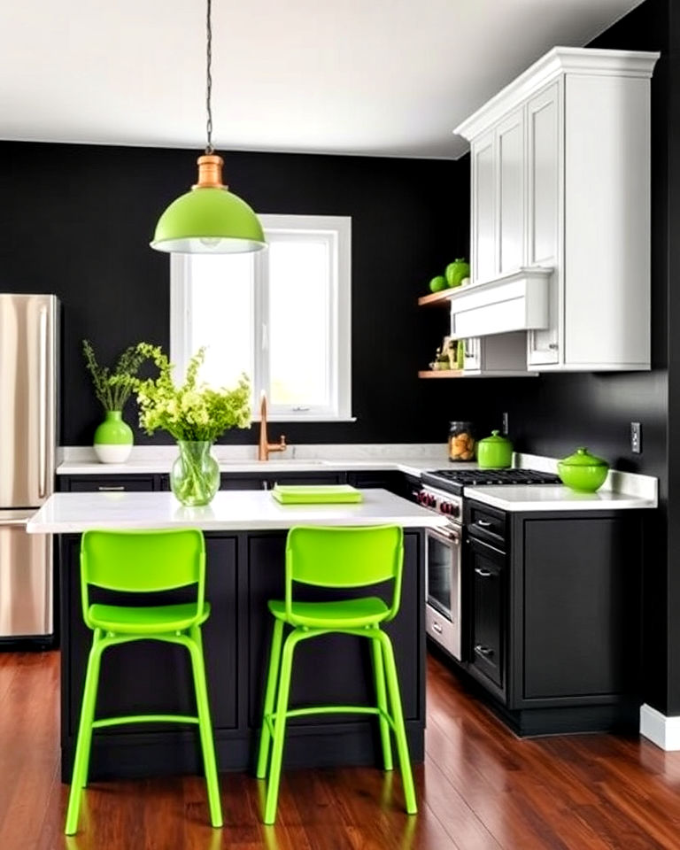 25 Black and Green Kitchen Ideas for Bold Design