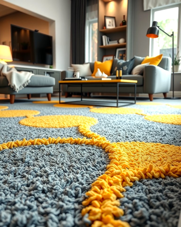 25 Grey and Yellow Living Room Ideas