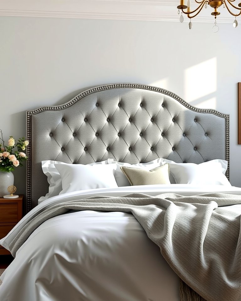 25 Elegant Grey Headboard Bedroom Ideas for a Calm Space