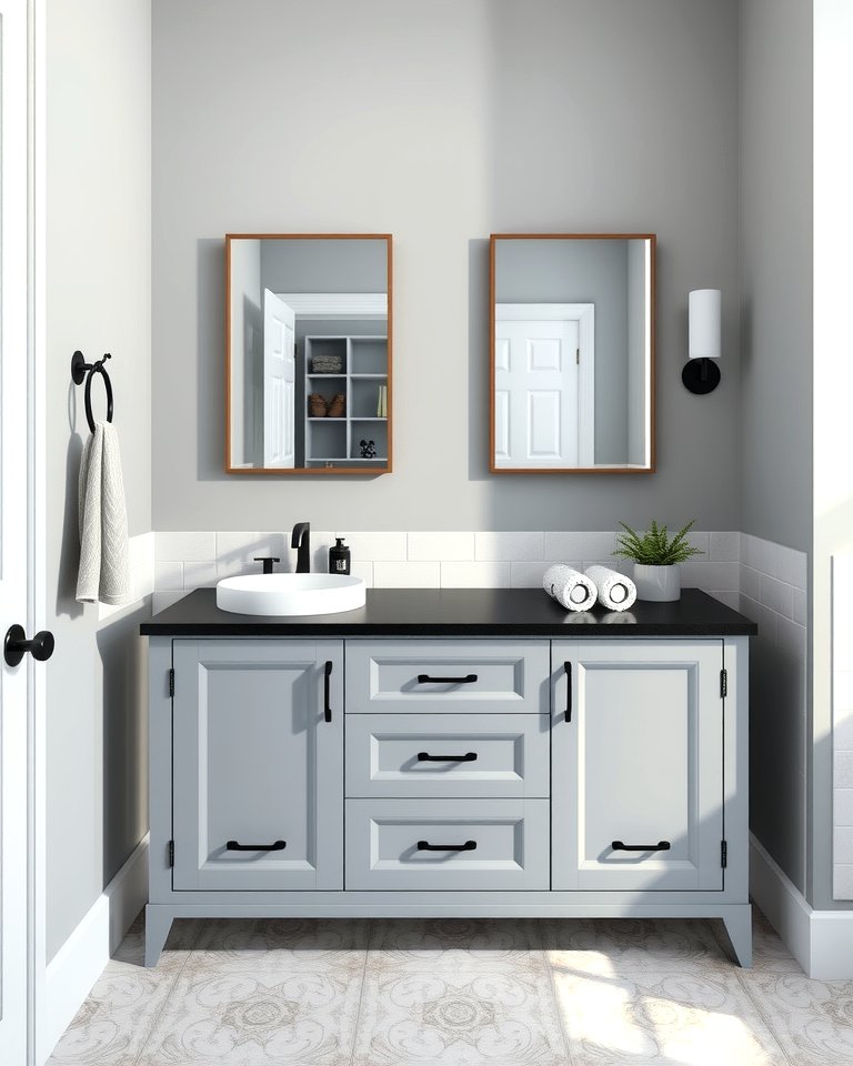 25 Black and Grey Bathroom Ideas for a Sleek Design