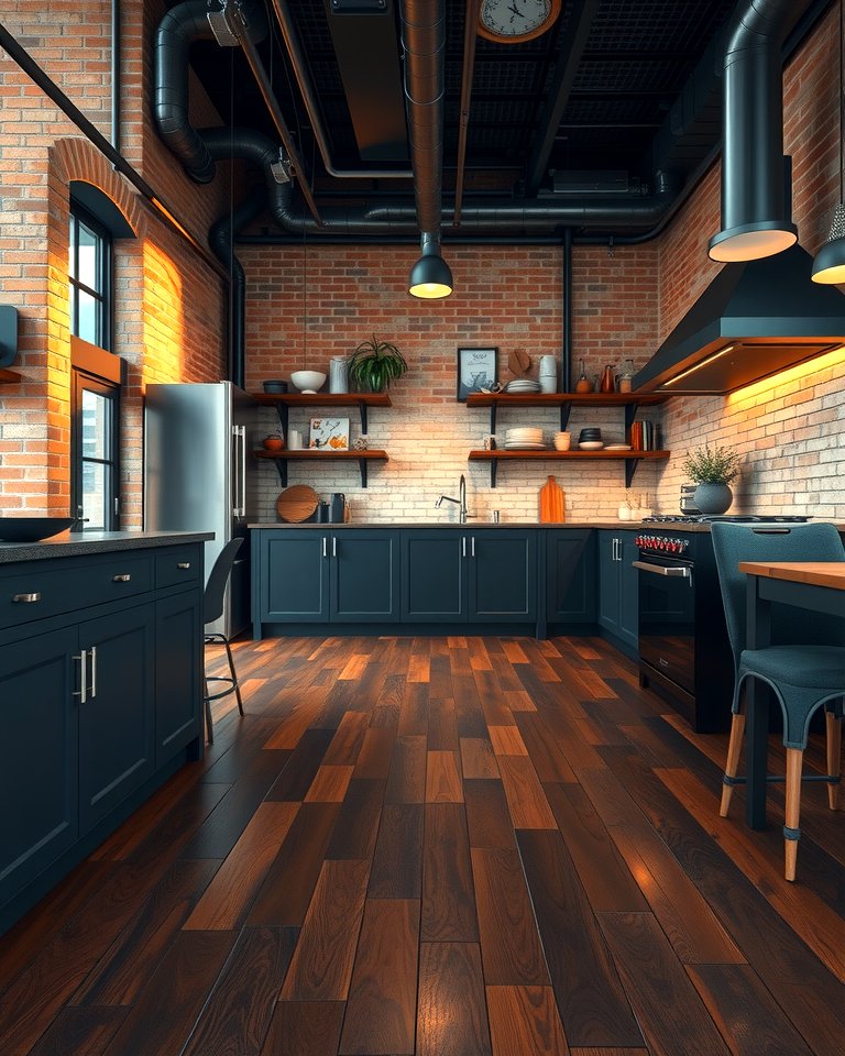 25 Kitchen With Dark Wood Floors Ideas for Elegance