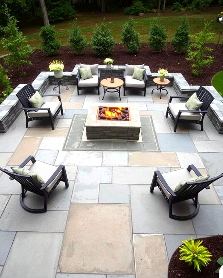 20 Stone Patio With a Fire Pit Ideas for Cozy Nights