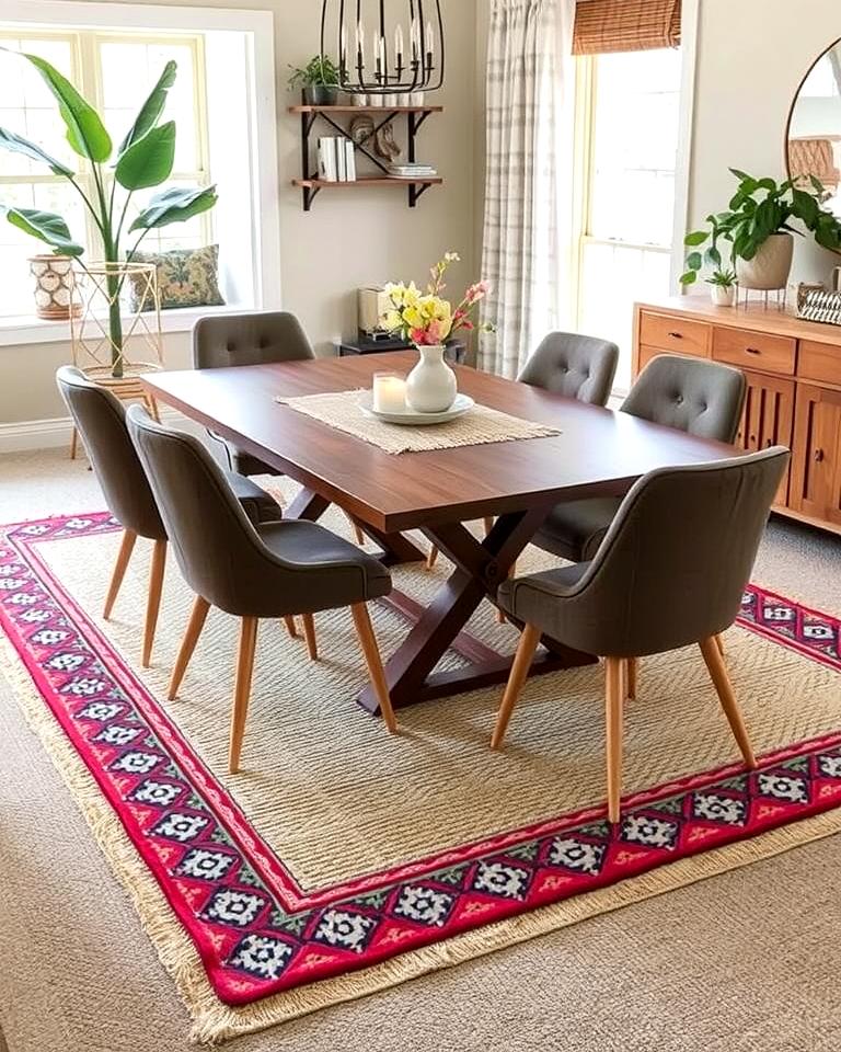 20 Cozy Carpeted Dining Room Ideas for Comfort