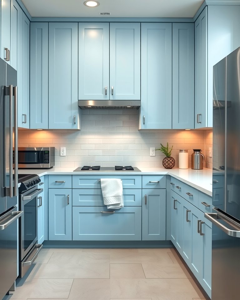 25 Light Blue Kitchen Cabinets Ideas for a Coastal Vibe
