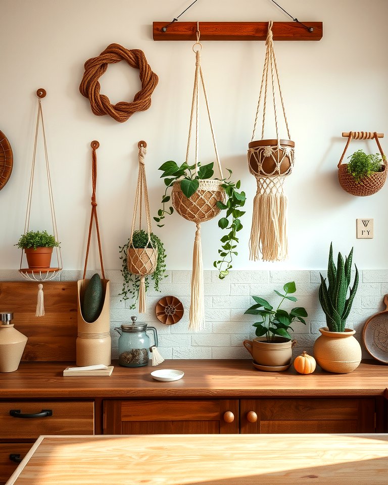 Macrame Kitchen 25 Boho Kitchen Ideas for a Cozy and Eclectic Vibe