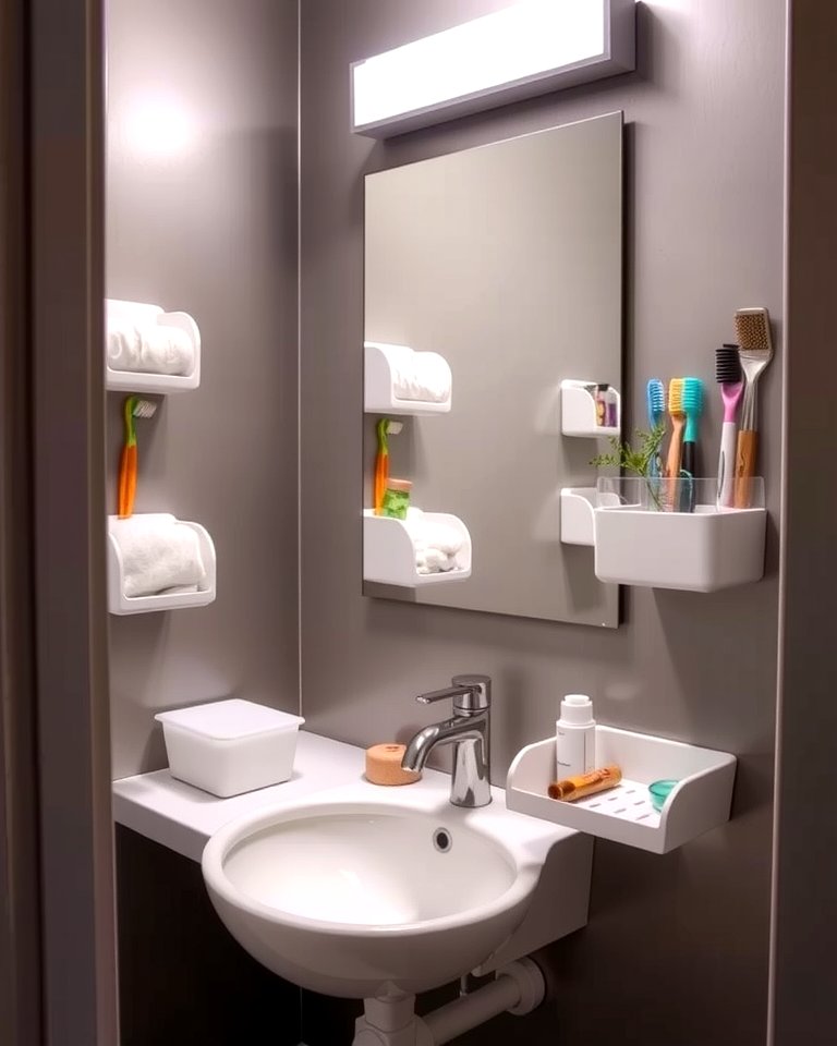 Curated visual reference: Scarce Bathroom Space Solutions Reference: 25 Dorm Bathroom Ideas To Maximize Space And Style