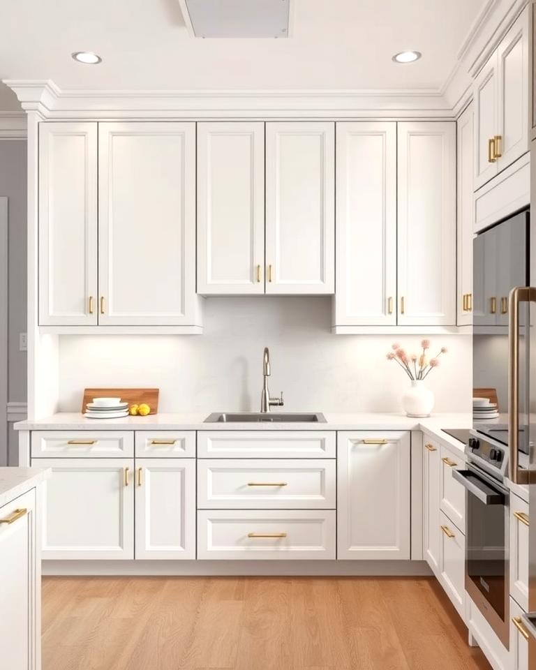 20 White Kitchen Cabinets With Gold Hardware Ideas