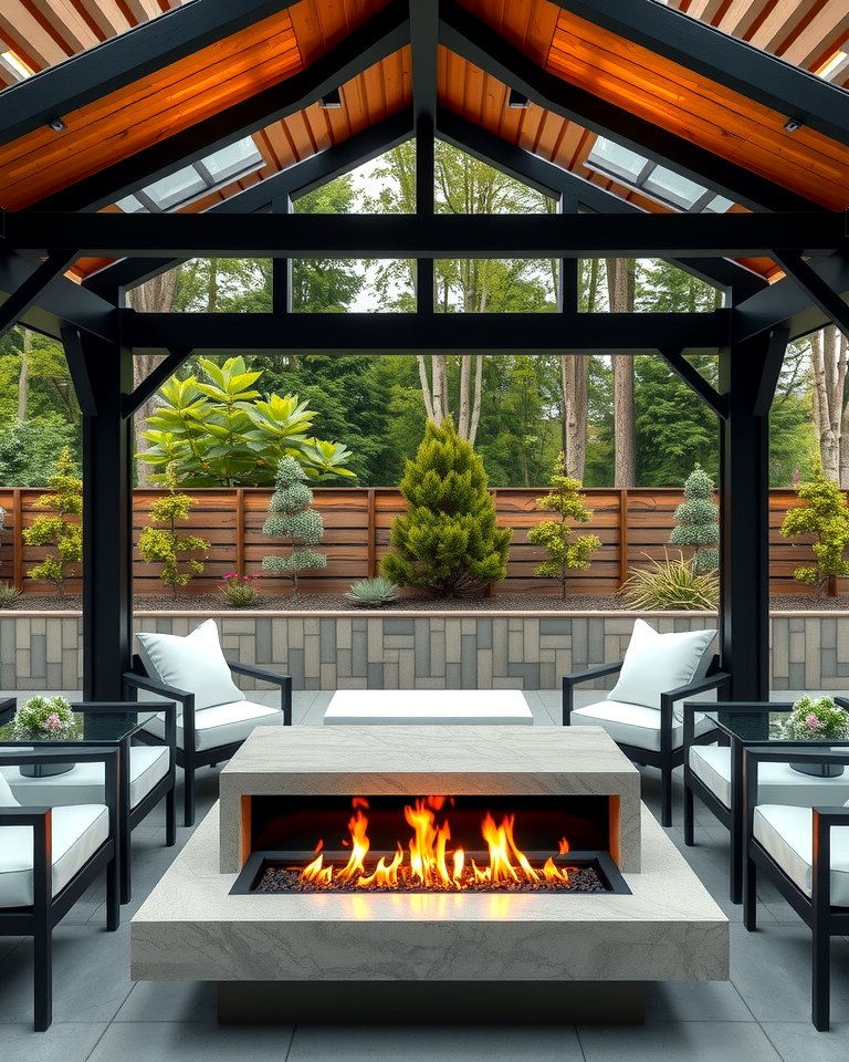 25 Gazebo With Fireplace Ideas for Cozy Outdoor Nights