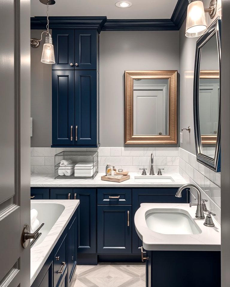 25 Blue and Gray Bathroom Ideas for a Modern Look