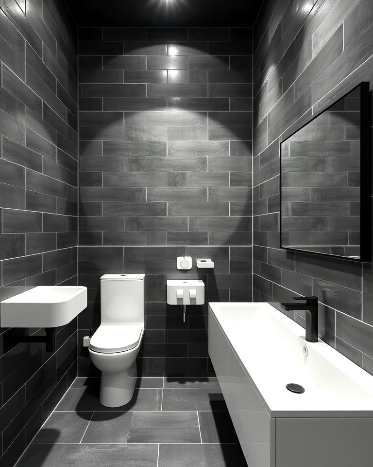 25 Black and Grey Bathroom Ideas for a Sleek Design