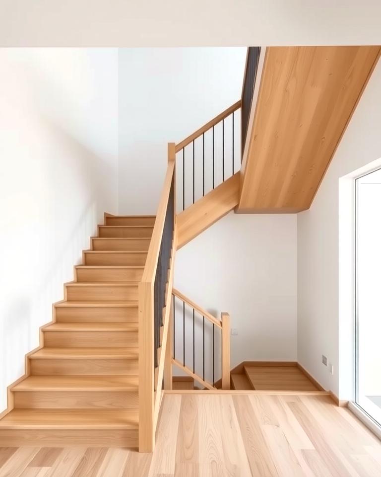 20 White Oak Staircase Ideas for a Modern and Warm Home