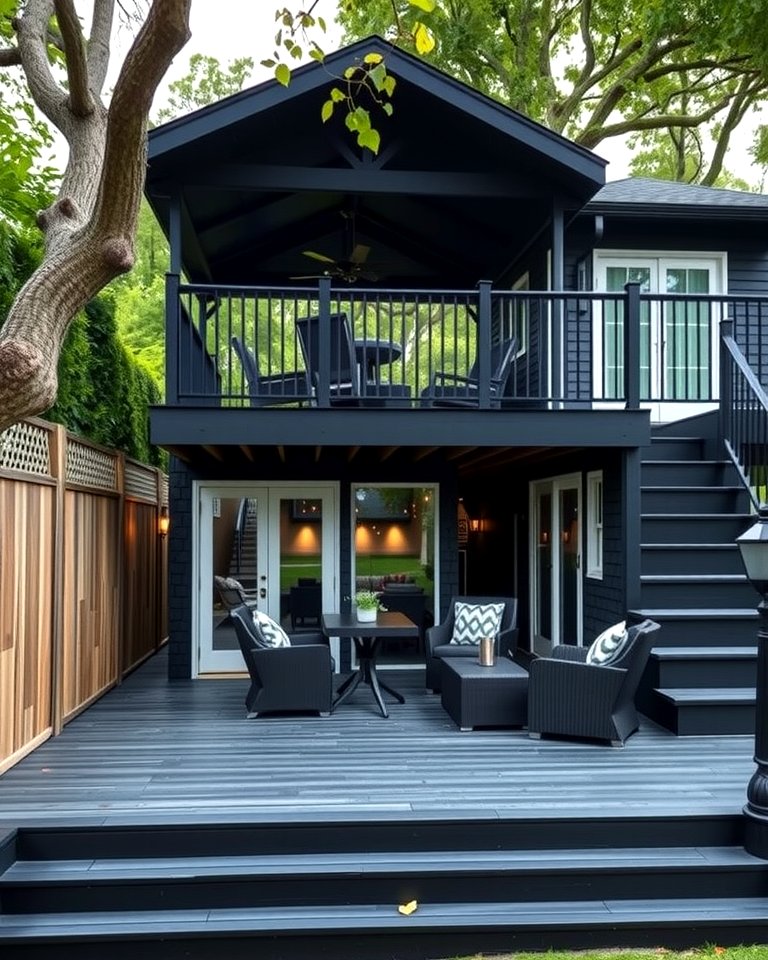 25 Black Deck Ideas for a Bold Outdoor Statement