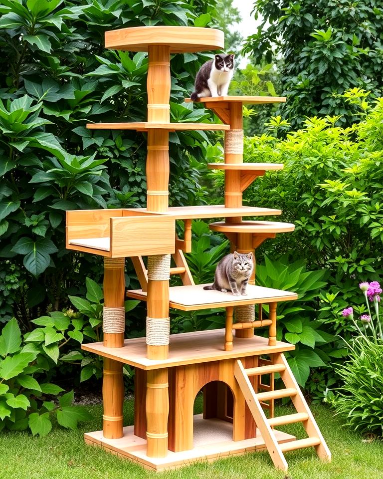 20 Outdoor Cat Tree Ideas for Your Feline Friends