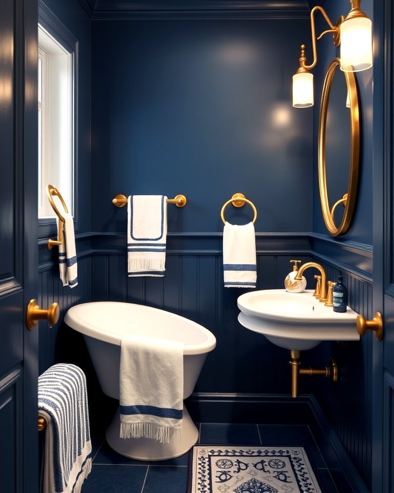 25 Blue and Gold Bathroom Ideas for a Luxurious Retreat