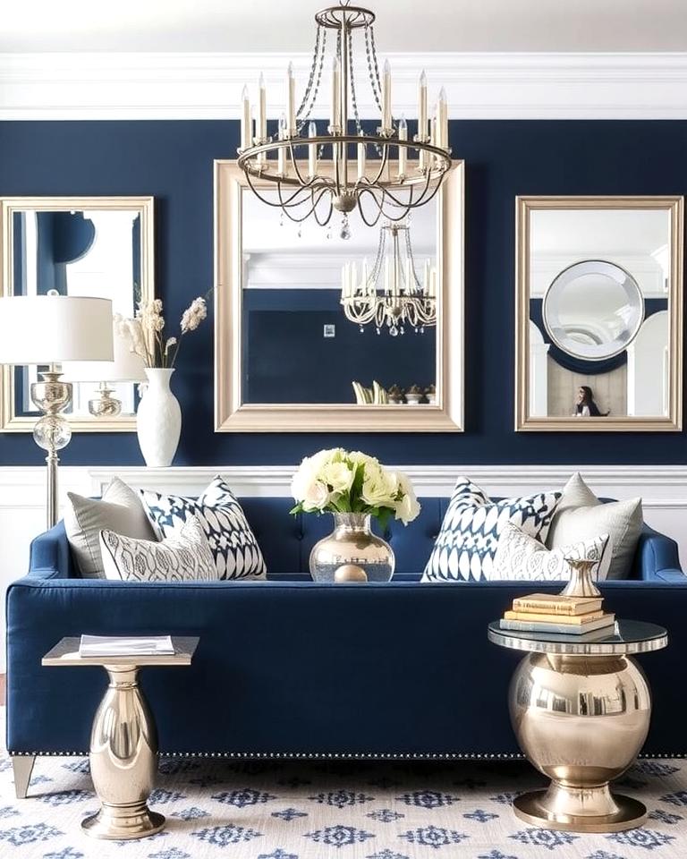 20 Navy Living Room Ideas for a Bold Statement