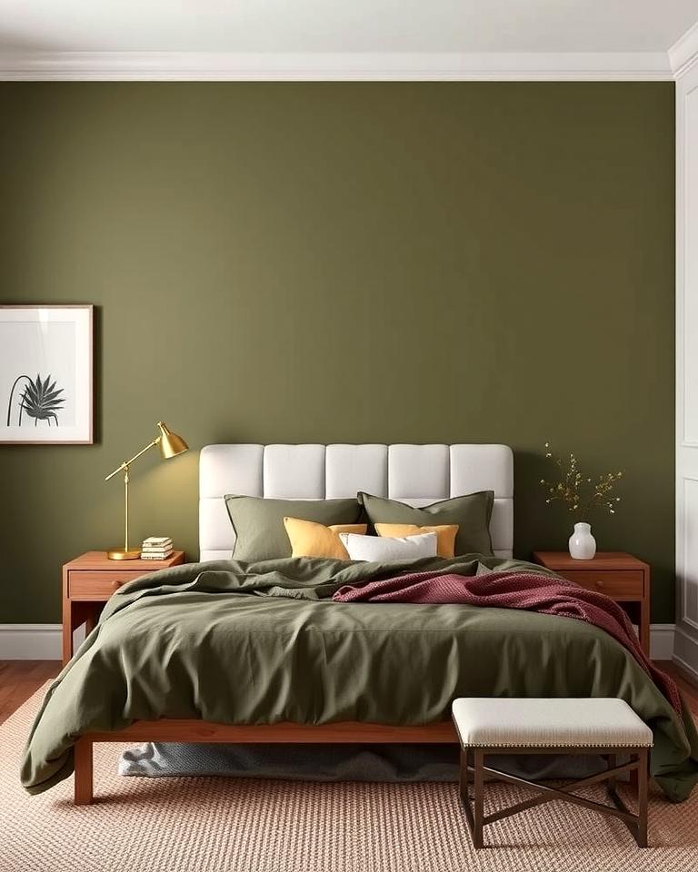 20 Olive Green Accent Wall Ideas for a Bold Statement