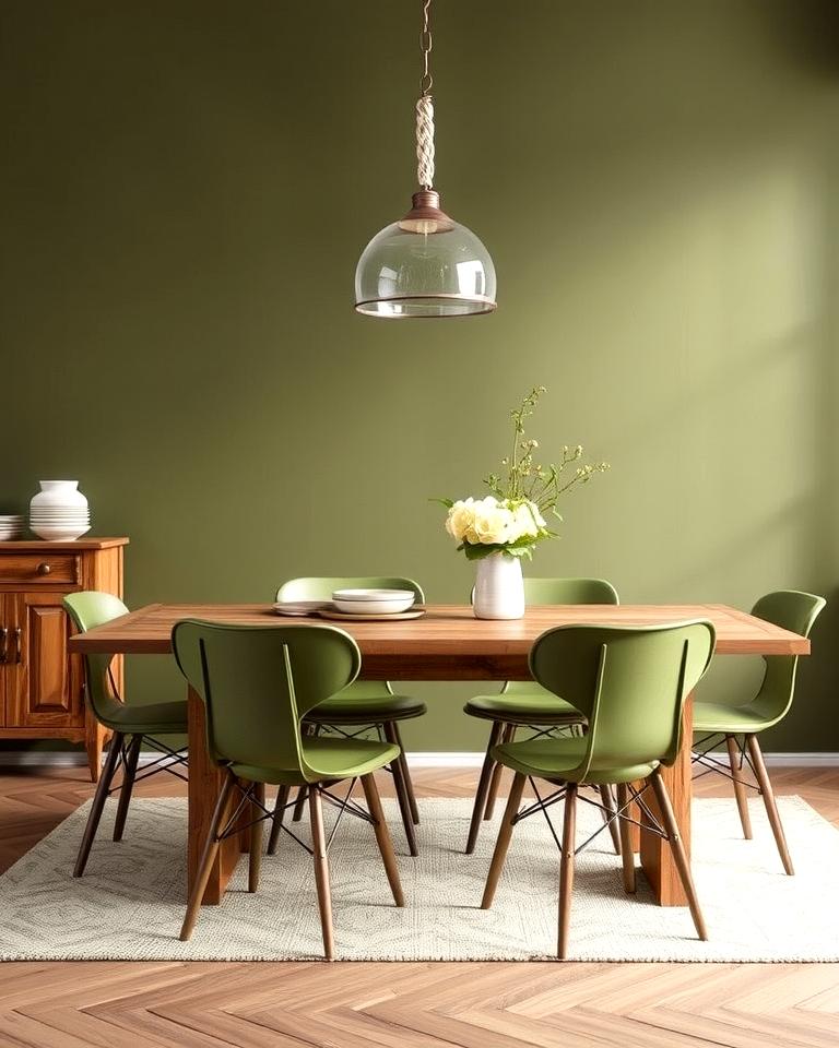 20 Olive Green Accent Wall Ideas for a Bold Statement