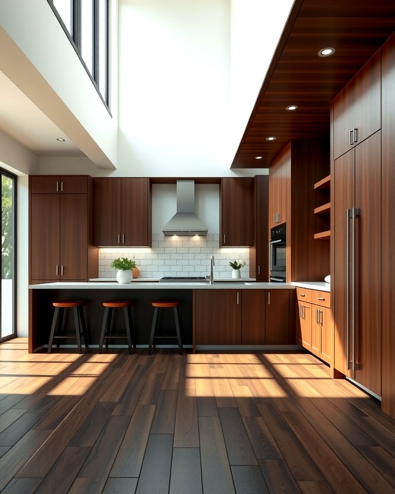 25 Kitchen With Dark Wood Floors Ideas for Elegance