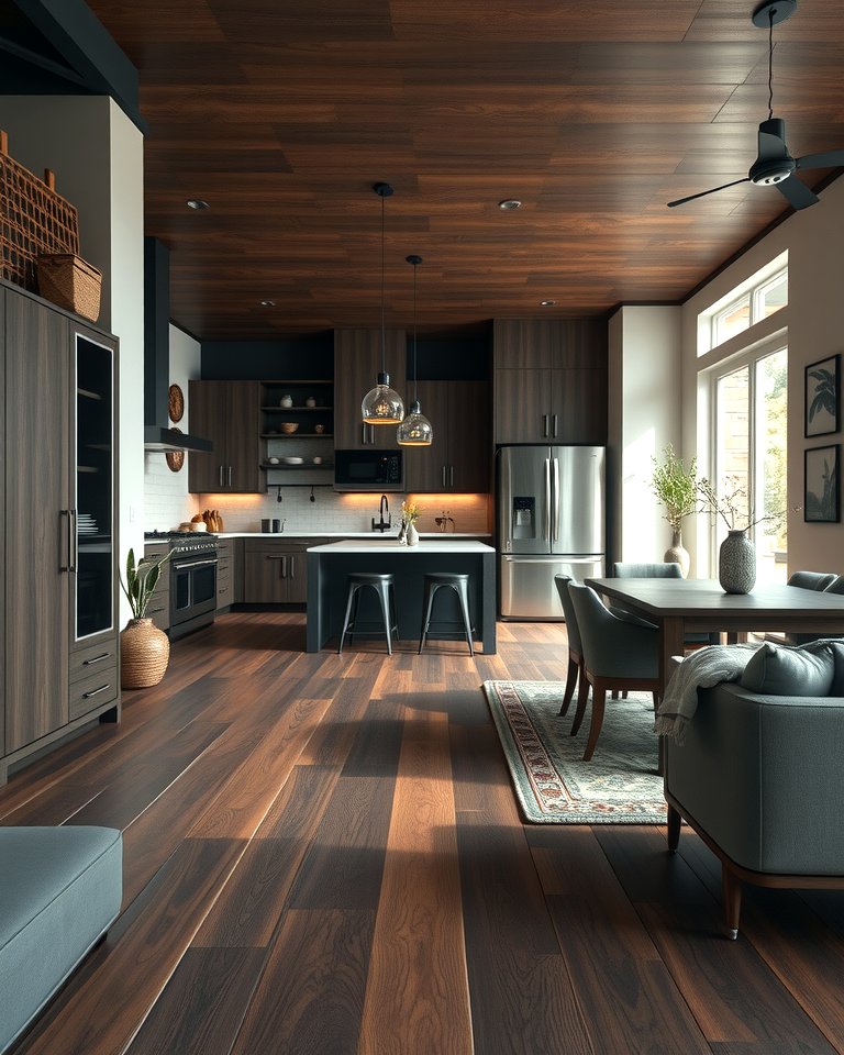 25 Kitchen With Dark Wood Floors Ideas for Elegance