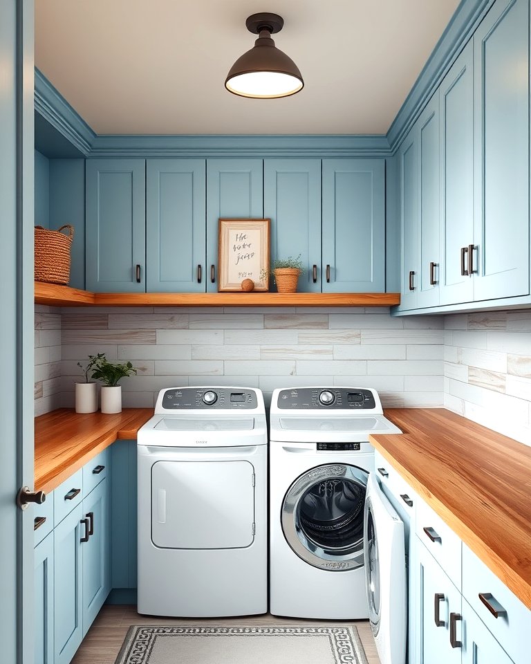 25 Blue Laundry Room Ideas for a Fresh and Clean Look