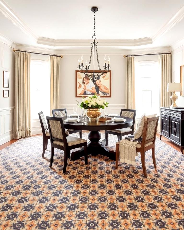 20 Cozy Carpeted Dining Room Ideas for Comfort