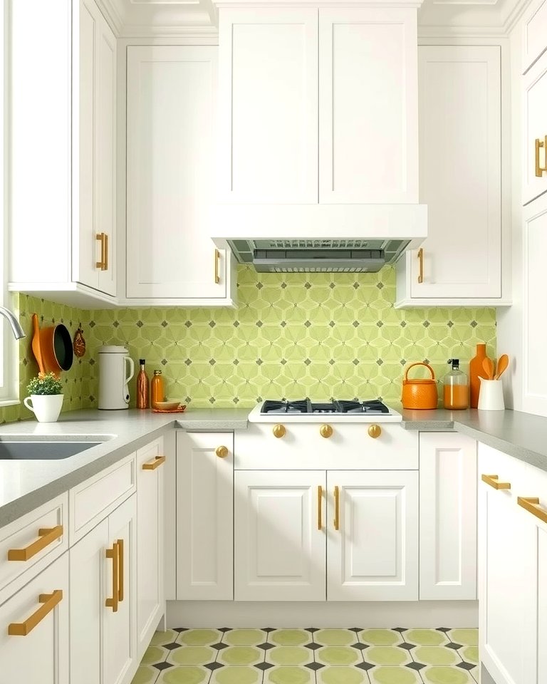 25 Chic Kitchen With Green Backsplash Ideas