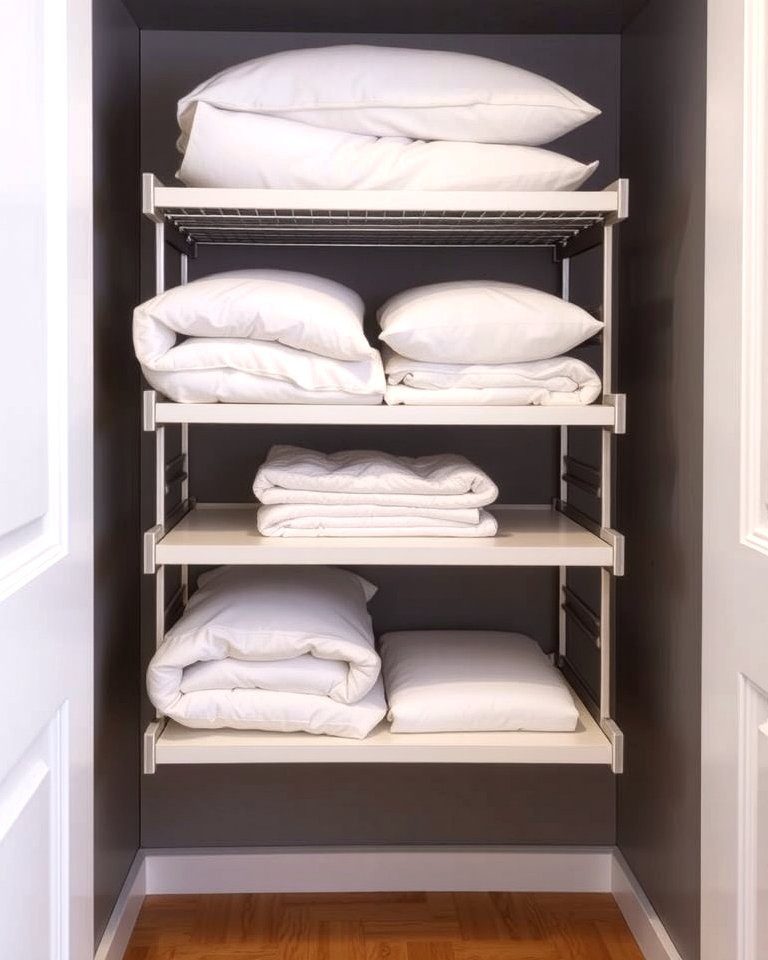 Pull Out Rug Storage 25 Creative Bedding Storage Ideas for Small Spaces