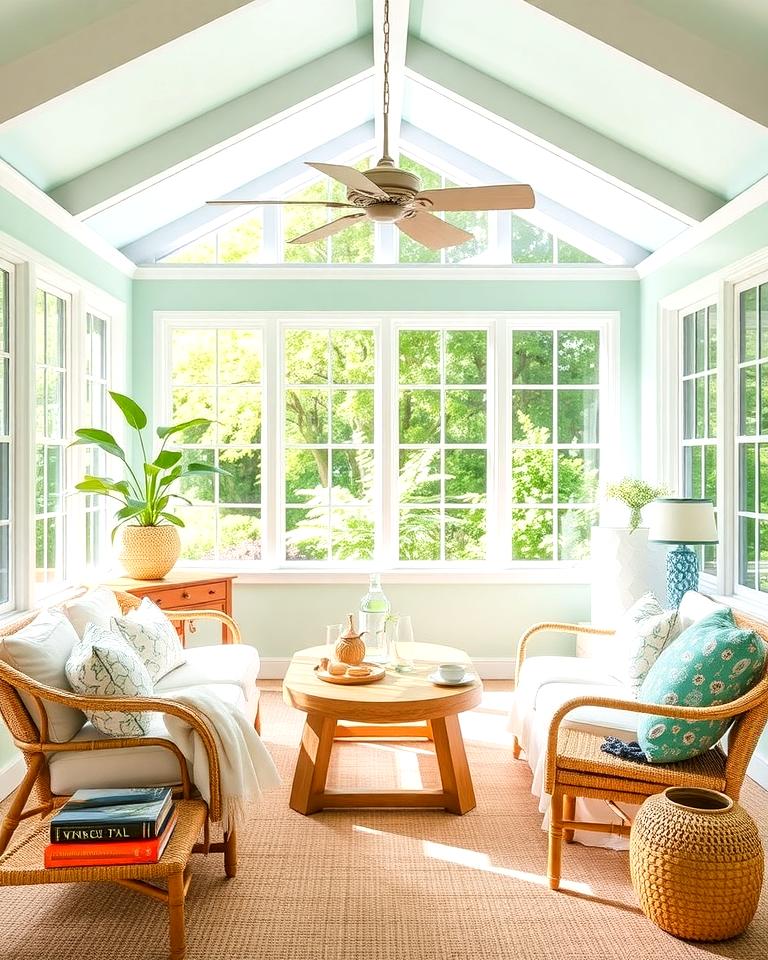 20 Sunroom Color Ideas to Brighten Your Space