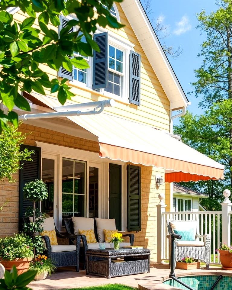 20 Front Porch Awning Ideas to Enhance Your Home