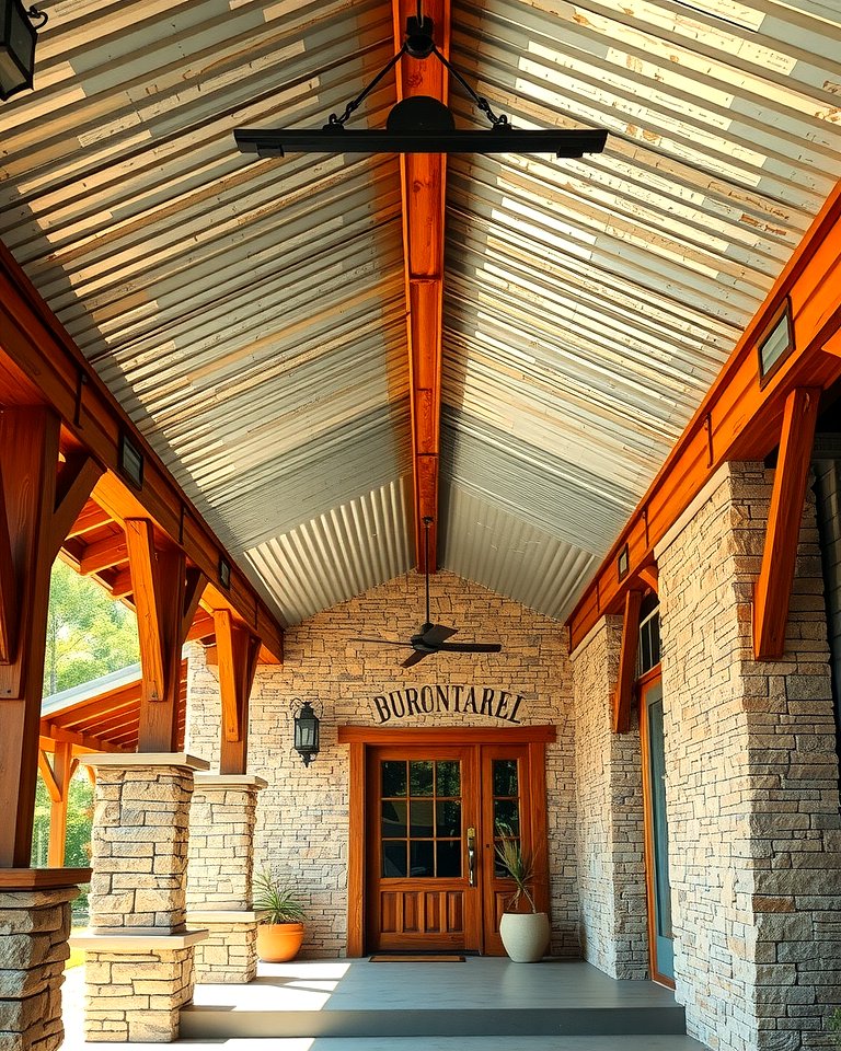 25 Metal Roof Porch Design Ideas for a Durable Space