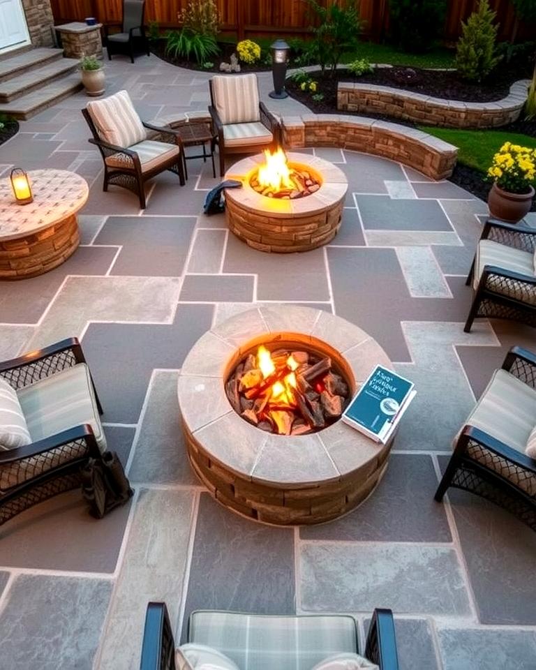 20 Stamped Concrete Patio With Fire Pit Ideas