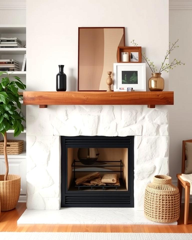 Scandinavian Fireplace Mantel: Timeless Design Meets Cozy Warmth