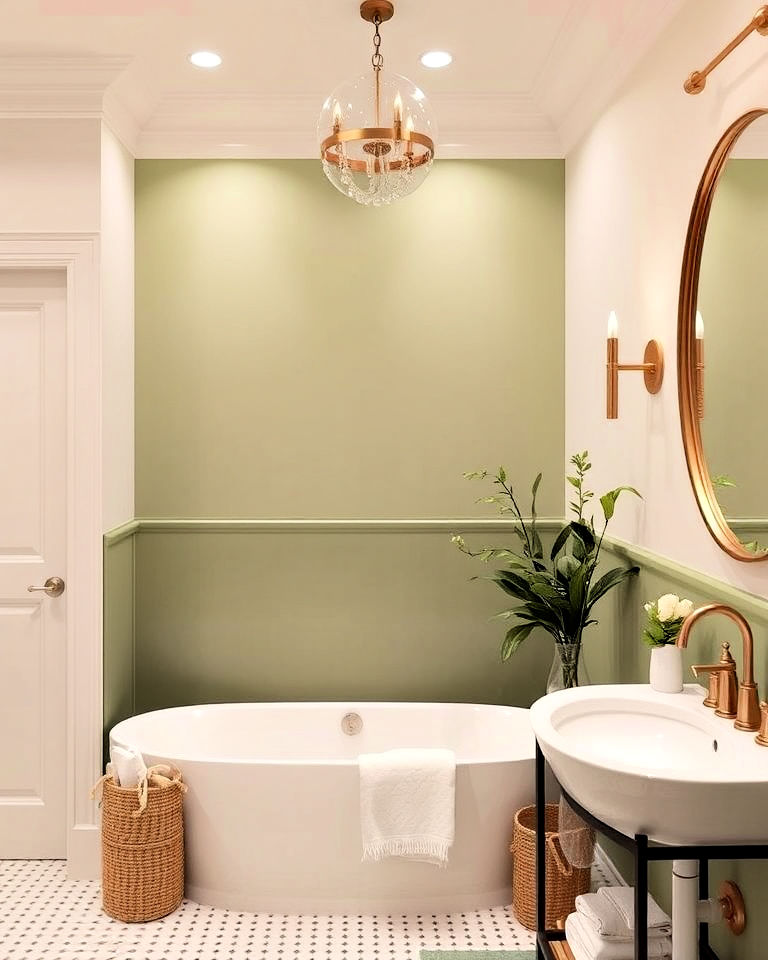 20 Elegant Sage Green and Cream Bathroom Ideas