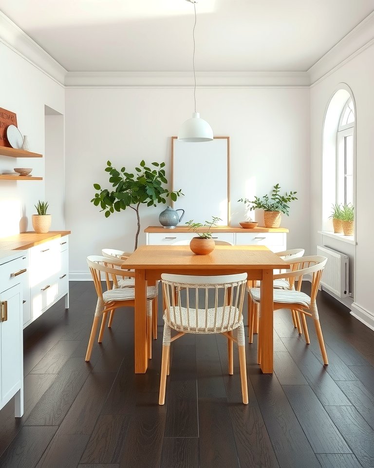 25 Dark Wood Floor Dining Room Ideas for a Classic Look